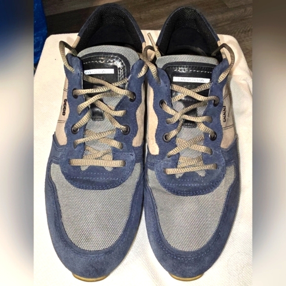 Ecco Astir Lace Up Suede Leather Sneakers Shoes Men's EU 43 or US 9 or 9.5 - Picture 2 of 13